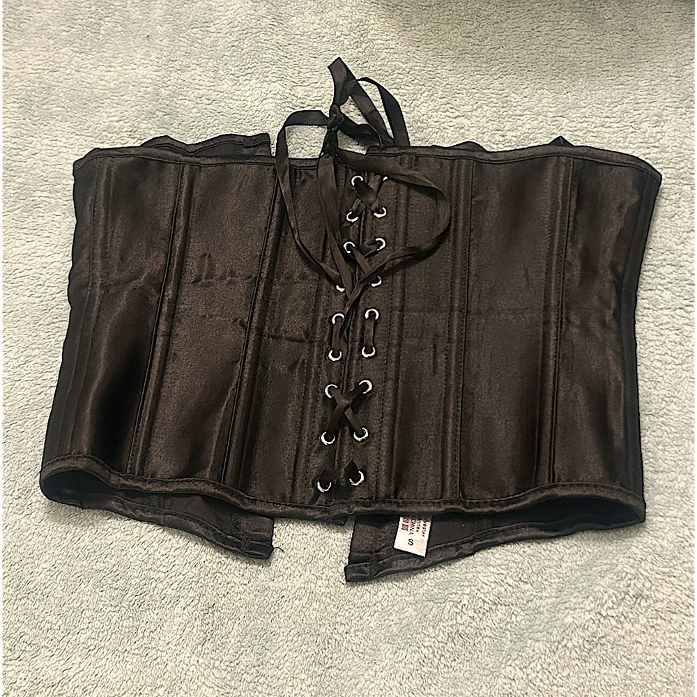 Black Corset with Ribbons